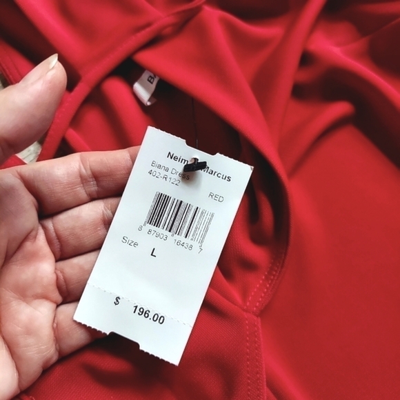 NWT Neiman Marcus Bailey 44 Red Maxi Cocktail Dress - Picture 11 of 14
